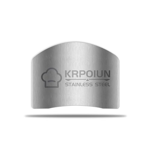 4 Pcs Kitchen Tool Kitchen Finger Hand Guard Avoid Knife Hurting,Stainless Steel 304 Finger Guard Cutting Knife Protector - color: Silver 4
