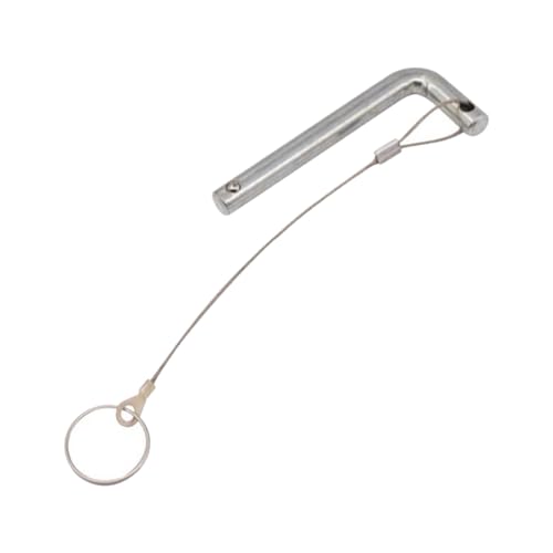 Weight Stack Pin with Pull Rope Portable Heavy Duty L Shaped Handle Weight Loading Pin for Fitness Device Accessories - size: 10mmx65mm
