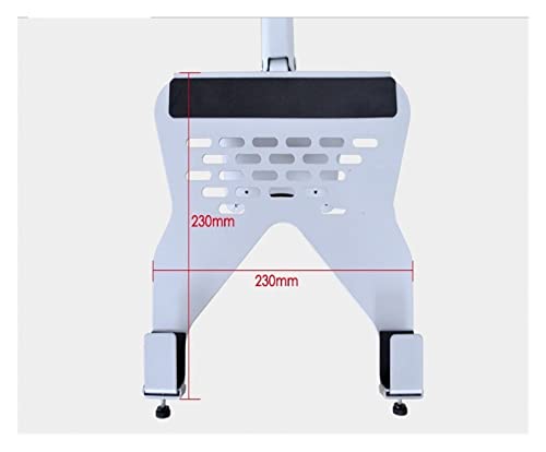 GST112-LP10 Hole Clamp Full Motion Aluminum Strong Gas Spring Dual Arm Laptop Desktop Mount Swivel Stand Notebook Tray(DL-GST112C-LP10) - color: DL-GST112C-LP10