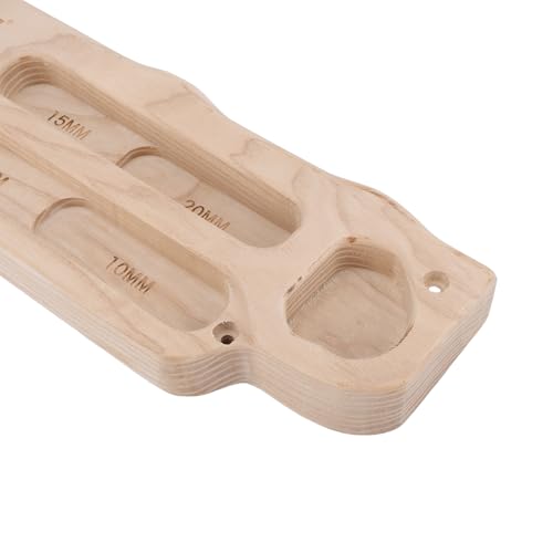SUNGOOYUE Hangboard Wooden Rock Climbing Fingerboard for Pull Up and Hanging Training, Premium Wood with Smooth Finish, Easy Installation for Home Gym Climbing Wall or Doorway