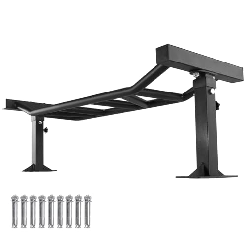 47 Inch Heavy Duty Multi-Grip Pull Up Bar Ceiling Mount Chin Up Bar Adjustable Height&Supports to 600 Lbs Home Gym Equipment