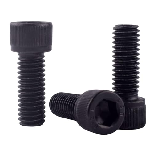 10Pcs 3/8-16 x 5/8" Socket Head Cap Screws Bolts, 12.9 Grade Alloy Steel Black Oxide Finish, Allen Hex Drive, UNC Coarse Full Thread - size: 3/8-16 x 5/8" (10PCS)