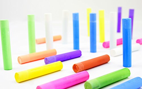 On 6 Colors DCC-72-6C 72 Units in Japan Physics and Chemistry da Stress Choke (Japan Import) Dustless Chalk 72pcs, 6 Colors - color: Red, Yellow, Blue, Green, Brown, Violet