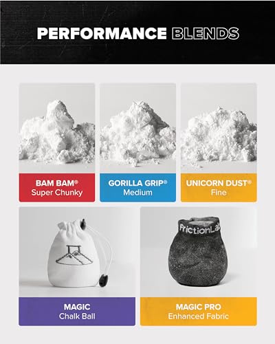 Friction Labs Premium Loose Climbing Chalk | High-Performance Hand Chalk with Superior Grip for Bouldering, Climbing, Long Lasting & Skin Friendly Powdered Chalk - size: 6 oz/170 g - Loose Chalk, style: Chunky Texture - Gorilla Grip