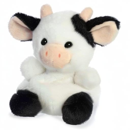 Aurora Palm Pals 4.5" Sweetie Cow Adorable Plush