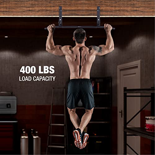 AmStaff Fitness Joist Mount Pull Up Bar, Ceiling Mounted Chin Up Bar for Home Gym, Crossfit, Beam, Rafter - Heavy Duty, Multi Grip, 42" Wide, Maximum Head Clearance - TU038