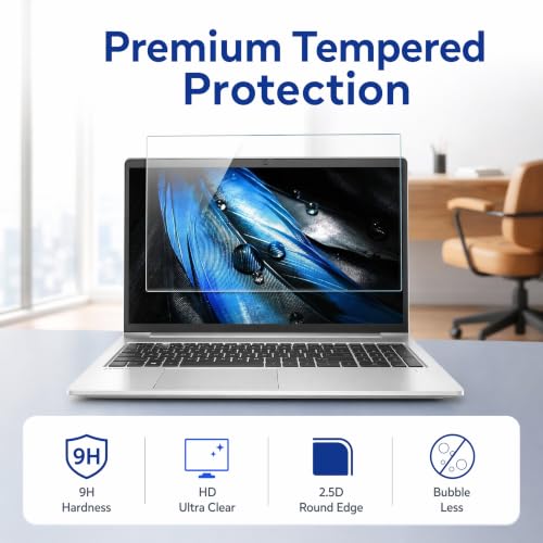 KEANBOLL 2-Pack 14 inch Laptop Tempered Glass Screen Protector for Lenovo Hp Dell Acer Asus Samsung etc 14 inch Laptop-(16:9 Aspect Ratio,309x174mm),Bubble Free & Ultra Clear & Automatic Adsorption - size: 14"Glass-16:9