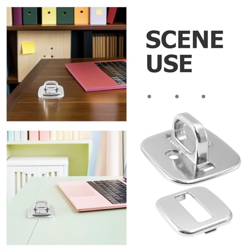 Fit Laptop Lock Desk Mount Security Plate Keyed Cable Lock Anchor for Safety