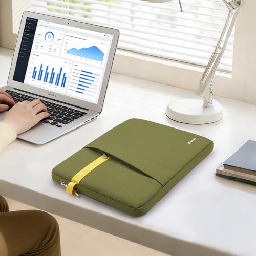 NIDOO 16 inch Laptop Sleeve Computer Carrying Case Cover for 16" Lenovo ThinkBook 16p E16 L16 T16 Z16/ ThinkBook 16 Gen 8 / Dell Pro 16 Plus /16" MacBook Pro M4 M5 Pro Max/HP ASUS Samsung, Green - color: Green, size: 16 Inch