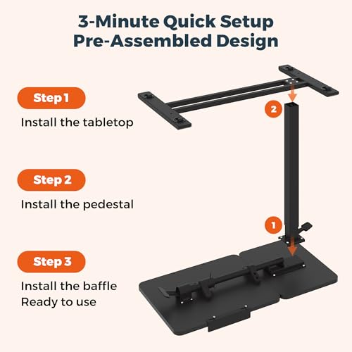 32''Large Pneumatic Overbed Tilting Bedside Table,Desk with Wheels | 31.6" x 15.7" Black Double Flip Tabletop,Hospital Medical Bedside Table,Overbed Table with Wheels,Small Standing Desk - color: Black, size: Large