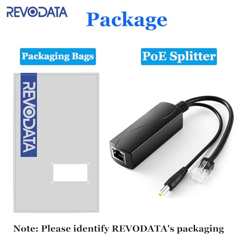 2.5G PoE Splitter 12V/2A, DC 5.5 * 2.1mm Plug, 48V PoE to DC 12V/2A 24W Output, 2.5Gbps Ethernet Comply IEEE802.3af/at, Plug and Play for IP Camera, Smart Home - style: PS5712TG-X DC 12V/2A