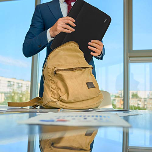 Laptop Case Sleeve 15.6 inch, Shockproof Protective Notebook Case Briefcase | Laptop Sleeve, Briefcase Computer Cover Carrying Notebook Bag for 15" HP, ASUS, Dell, Lenovo, Acer - color: Black, size: 15.6 inch