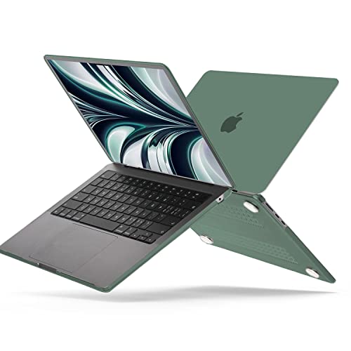 B BELK for MacBook Air 15 inch Case 2026 2025 2024 2023 M5 M4 M3 M2 | Model A3448 A3241 A3114 A2941, Matte Plastic Laptop Hard Shell Case with Keyboard Cover & Screen Protector, Midnight Green - color: Midnight Green