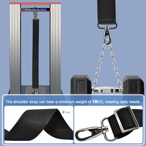 ZINZ Shoulder Strap 68" with Padded, Bag Strap with Dual Buckles and Metal Swivel Hooks for Laptop Bag, Briefcase and More - color: Black