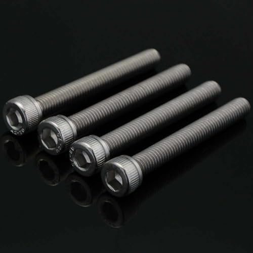 50 PCS M6 x 30/35/40/45/50mm Socket Head Cap Screw Assortment Set, Stainless Steel 304, Bright Finish - size: Assortment 30mm to 50mm