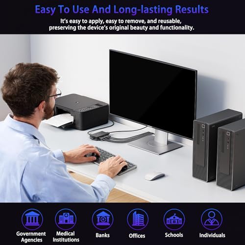 24" Privacy Screen Computer for 16:10 Aspect Ratio, 2-Sided Removable Anti-Peeping/Anti-Glare, Blue Light Block, UV Protect, Reduce Strain, Anti-Scratch, Fits 24-inch 16:10 Protector Film - size: 24inch 16:10