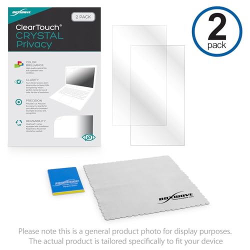 BoxWave Screen Protector Compatible with Acer Chromebook 15 (CB515) (15.6 in) - ClearTouch Crystal Privacy (2-Pack), Privacy Screen Protector Flexible Film Clear - color: Crystal Privacy