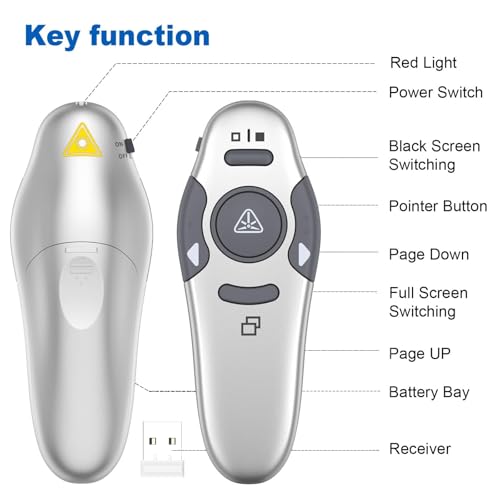 QUI Presenter Remote USB A Bundle | One Purple & One Silver