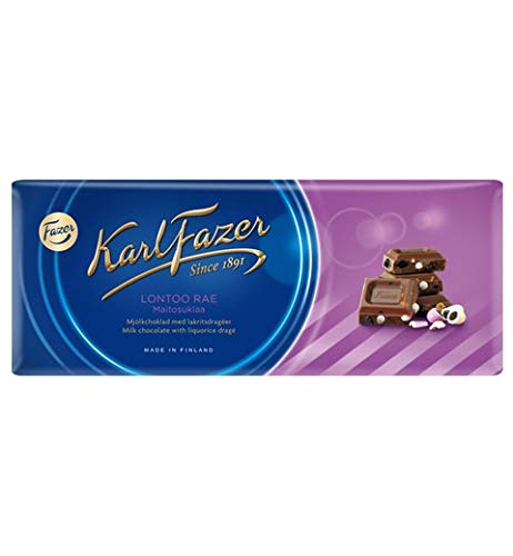 Fazer Karl Fazer Liquorice drage in milk Chocolate 10 bars of 200g