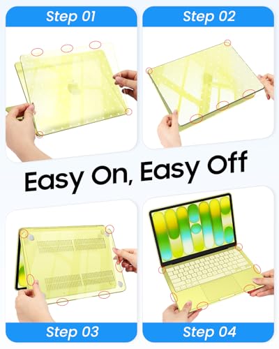 Fintie Case for MacBook Neo 13 Inch A3404 2026, Citrus Polka Dot | Snap-On Hard Shell Cover, Ultra-Thin, Slim Fit, Lightweight - color: Citrus Polka Dot