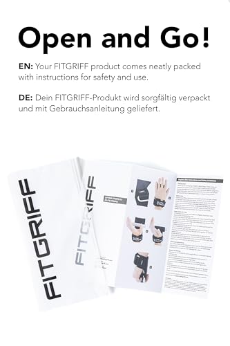 Fitgriff® Elite Straps - Lifting Wrist Straps (Rubber Grips) for Weightlifting, Gym, Workout, Deadlift - Anti-Slip Revolution for Men and Women - size: Small-Medium