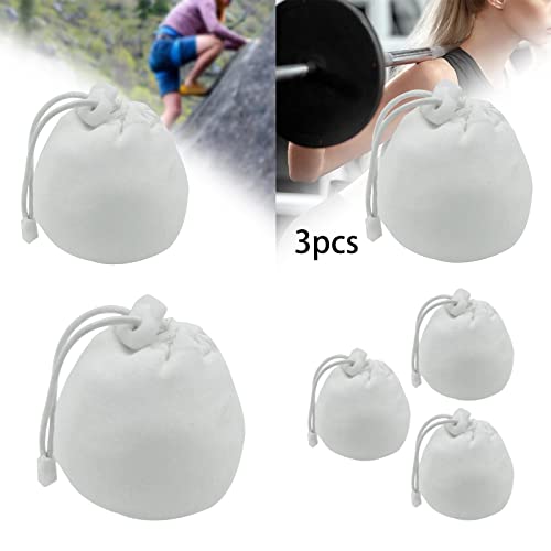 Chalk Bag Drawstring Pouch with Buckle, 4-Pack, Cloth Material for Weightlifting Climbing – 9x14cm (3.5x5.5in) Chalk Bag Pouch for Gym Sports Deadlifting
