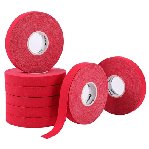 Bighorn Athletics Finger Tape, Male Climber Tin, 0.5" x 45ft, 8 Rolls, Red | Climbing tape with retro design tape holder for tension support & bouldering. EZ tear, strong adhesive, residue-free. - color: Red