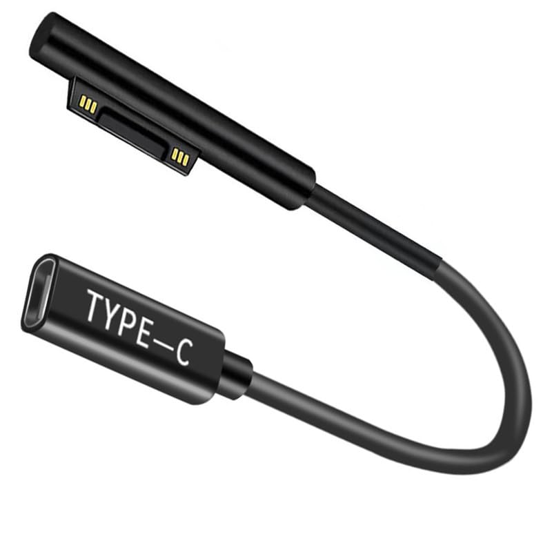 Magnetic Male Adaptor to USB C Female Cable, 15V DC Adapter Cable to USB C Adapter Made for Surface Pro 7/Pro 6/Pro 5/Pro 4/Pro 3, Surface Laptop 4/3/2/1,Surface Book, Surface Go 3/2/1 Series - style: 65w Magnetic