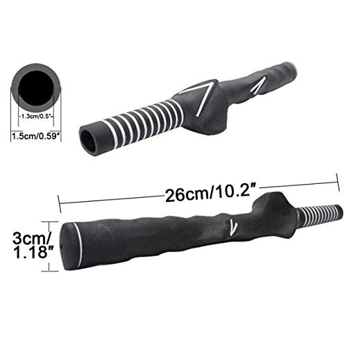 traderplus Right-Handed Golf Swing Training Grip Trainer, Black - color: 2 Pack