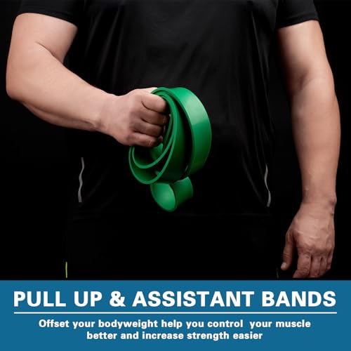 Pull Up Bands, Resistance Bands, Pull Up Assistance Bands Set for Men & Women, Exercise Workout Bands for Working Out, Body Stretching, Physical Therapy, Muscle Training