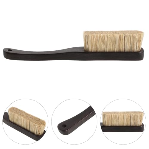 POPETPOP Outdoor Climbing Tool Chalk Cleaning Brush with Fine Boar Hair Bristles and Wooden Handle, Lightweight Design and Quick Drying for Bouldering and Natural Rock Surface Cleaning