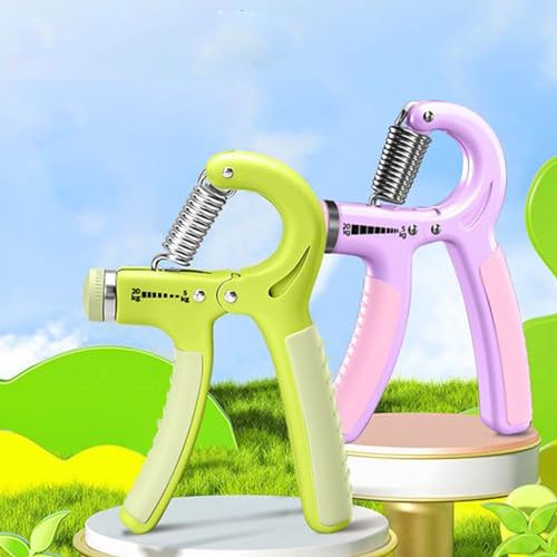 Strengthener Hand Grip 2 Pack Kid Boys Girls Teenager Strength Trainer Number Counter Forearm Finger Wrist Gripper Exerciser 5-30kg Adjustable Stretcher Squeezer Workout - color: Black