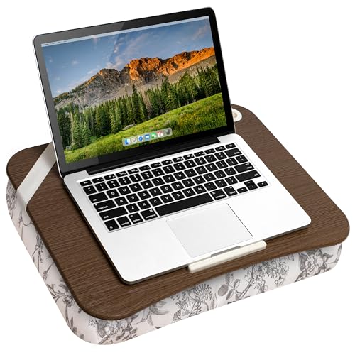 LAPGEAR Designer Lap Desk – Hummingbird Toile, 2-Pack with Storage Basket - color: Hummingbird Toile, size: 2-Pack Lap Desks + Basket