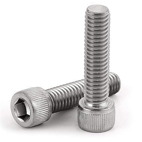 5/16-18 x 1-1/4" (1/2" to 3" Available) Socket Head Cap Screws Bolts, Allen Socket Drive, Stainless Steel 18-8 (304), Fully Threaded, Bright Finish, Machine Thread, 10 PCS - size: 5/16-18 x 1-1/4"