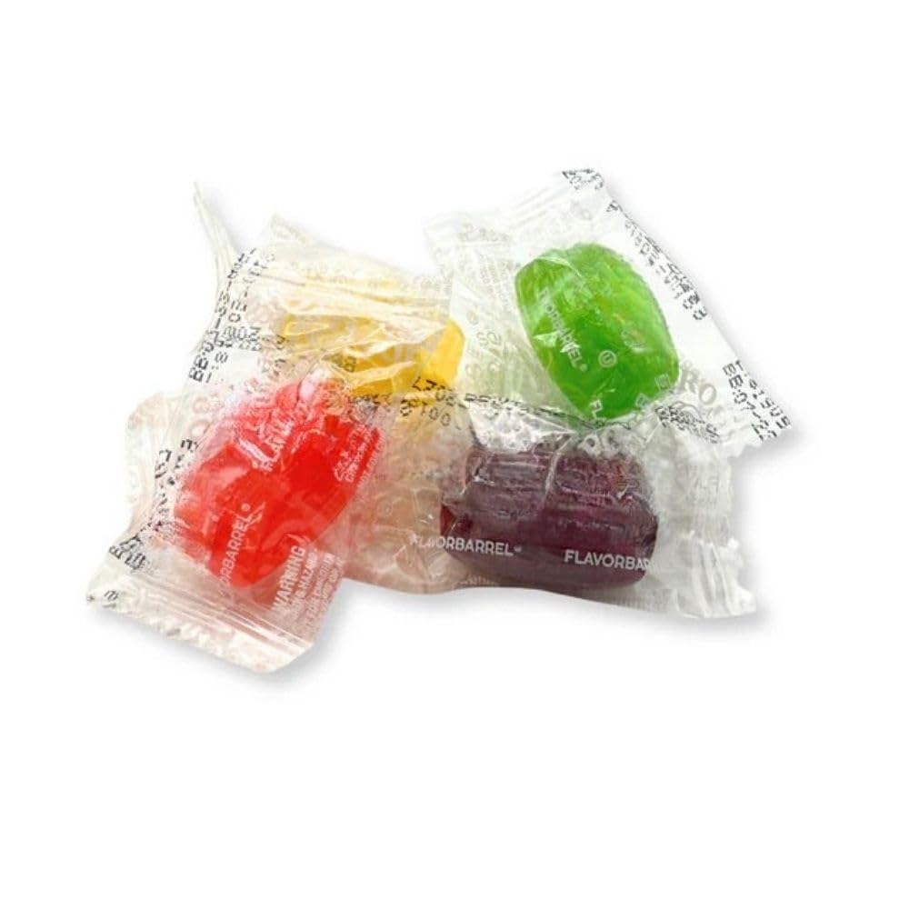 Assorted Fruit Flavored Barrel Shaped Hard Candy Bulk Bag - 5 lb (Approx. 350 pieces)