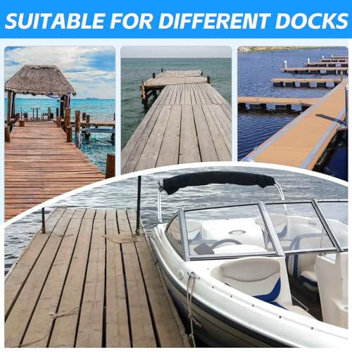 5 Pack Dock Edging Side Gard 10 Feet Dock Guard with Heavy Wall Sections for Greater Protection – Commercial Grade Double Molded Material Right Angle (Black) - color: 10 Feet Black, style: Right angle 5pack