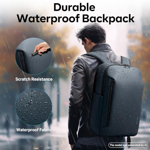 BANGE Business Smart Backpack for Men and Women,can holds 15.6 Inches Laptop Backpack, Waterproof Commute Work Travel Backpack, Flight Carry-On (blue) - color: Blue