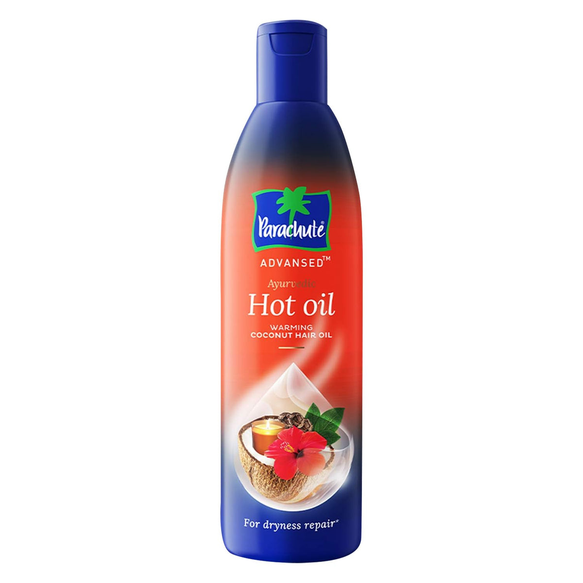 Parachute Advansed Ayurvedic Hot Oil| Warming Coconut Hair Oil With 5 Ayurvedic Ingredients| Fights Frizzy & Dry Hair | Nourishe