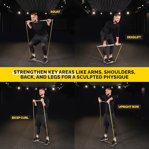 Long Resistance Bands Set, 5 Pull Up Assistance Bands for Working Out | 5 resistance levels, natural latex construction, exercise bands for strength training, stretching and physical therapy - color: Green 3