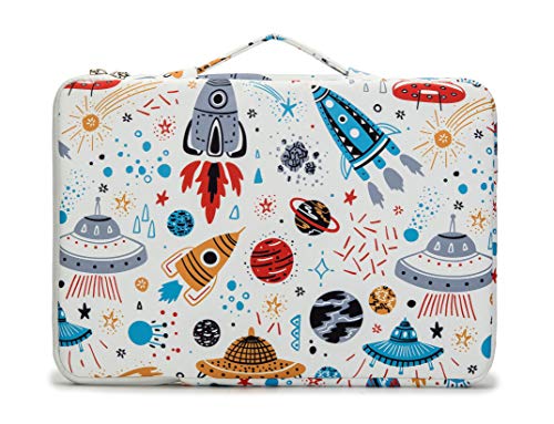 Kinmac 360° Protective Water Resistant Laptop Case Bag Sleeve with Handle for Surface Pro,MacBook Pro 13",MacBook 12",New MacBook Air 13" Retina,iPad pro 12.9 and 12 inch-13.3 inch Laptop (Spaceship) - color: Spaceship, size: 12 inch-13.3 inch