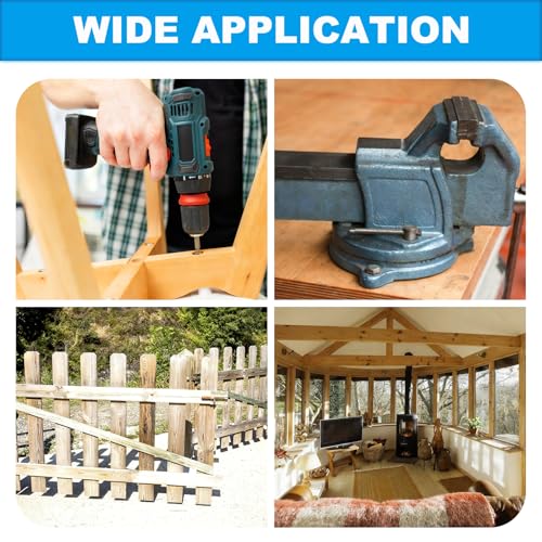20 Pcs 1/4" x 3" Hex Head Lag Screws, 304 Stainless Steel Lag Bolts Hexagon Head Wood Screws Heavy Duty Large Screws for TV Mounts, Deck, Boat Repair - size: 1/4 x 3"(20 pcs)