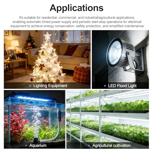 Baomain Time Switch Relay,Digital LCD Programmable Timer,12V DC/AC Input,200-250V 16A Output,28 Programs Daily/Weekly Schedule,CN101A for Lighting and Equipment Control - size: Timer without Cover