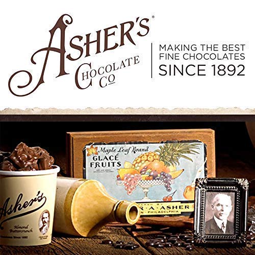 Asher's Chocolates Holiday Gift Box, Milk and Dark Chocolate Assortment, Ready to be Wrapped, Milk Chocolate Chips, Dark Chocolate Grahams, Dark
