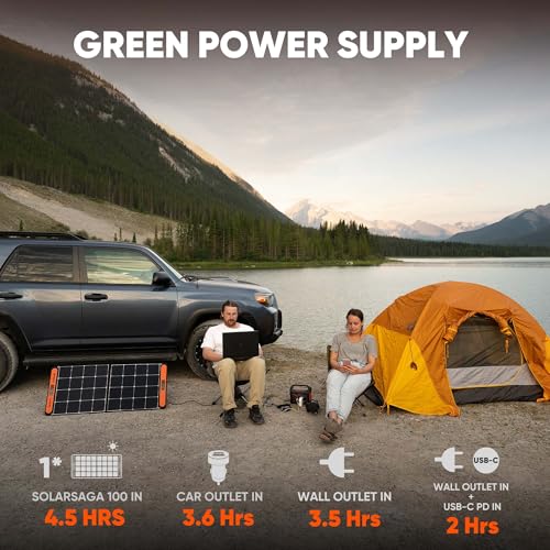 Jackery Portable Power Station Explorer 300, 293Wh Backup Battery, Solar Generator (Solar Panel Not Included) for RV Outdoors Camping Hunting Blackout(Renewed)