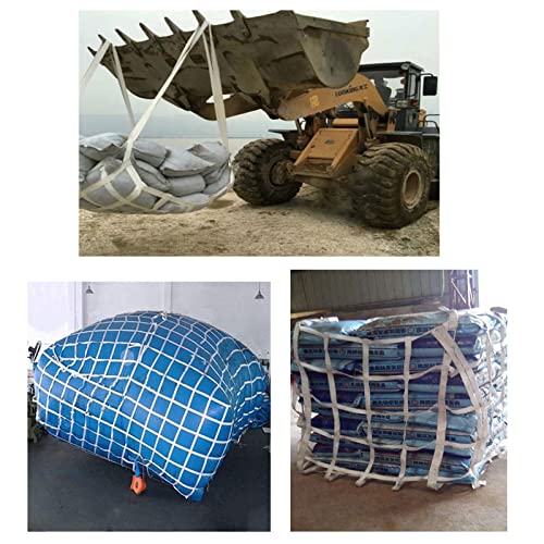 Climbing Cargo Net Heavy Duty,Ninja Net,Rope Ladder for Kids Outdoor Treehouse Backyard Playground Indoor Obstacle Webbing Net for Swing Set Jungle Gym Accessories for Slacklines,White - size: 4x7ft/1.2x2.1m