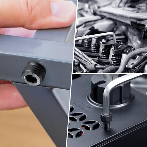 290Pcs M5 Screws Assortment Kit,Hex Socket Head Cap Screws Bolts Nuts Washer Set,12.9 Grade Alloy Steel,Black Oxide M5 x 8/10/12/16/20/25/30mm,for 3D Printer,DIY Project - size: M5 290PCS Socket Black