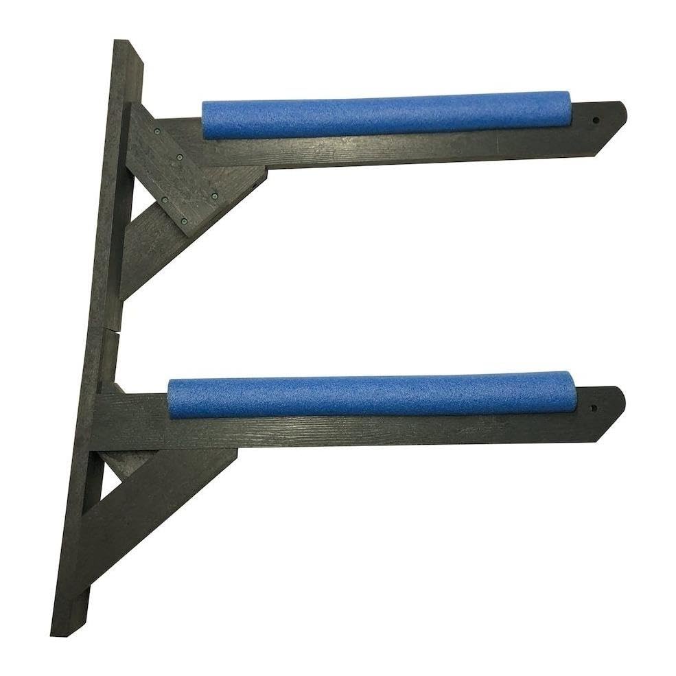 ReRackiT - Outdoor or Indoor Wall Mounted Kayak Rack, SUP Rack, Canoe Rack - Stackable - size: 2 Rack - (For Kayaks/SUPs)