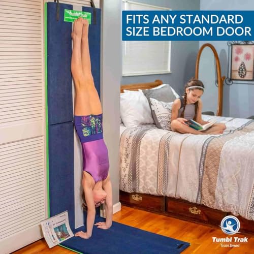 Tumbl Trak Handstand Homework Gymnastics Door Mat for Kids Home Training - color: Lime Green