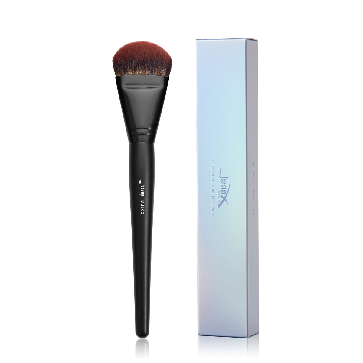 Jessup Foundation Brush For Liquid, Smooth Angled, Large Face Makeup Brush For Blending Liquid, Cream Mul02