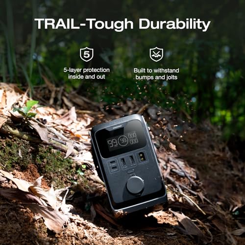 EF ECOFLOW TRAIL 300 DC Power Bank Station & 60W Solar Generator | 288Wh LiFePO4 Power Bank, Power Station, for Camping, Travel, and Emergency Power - style: TRAIL 300+60W Solar Panel